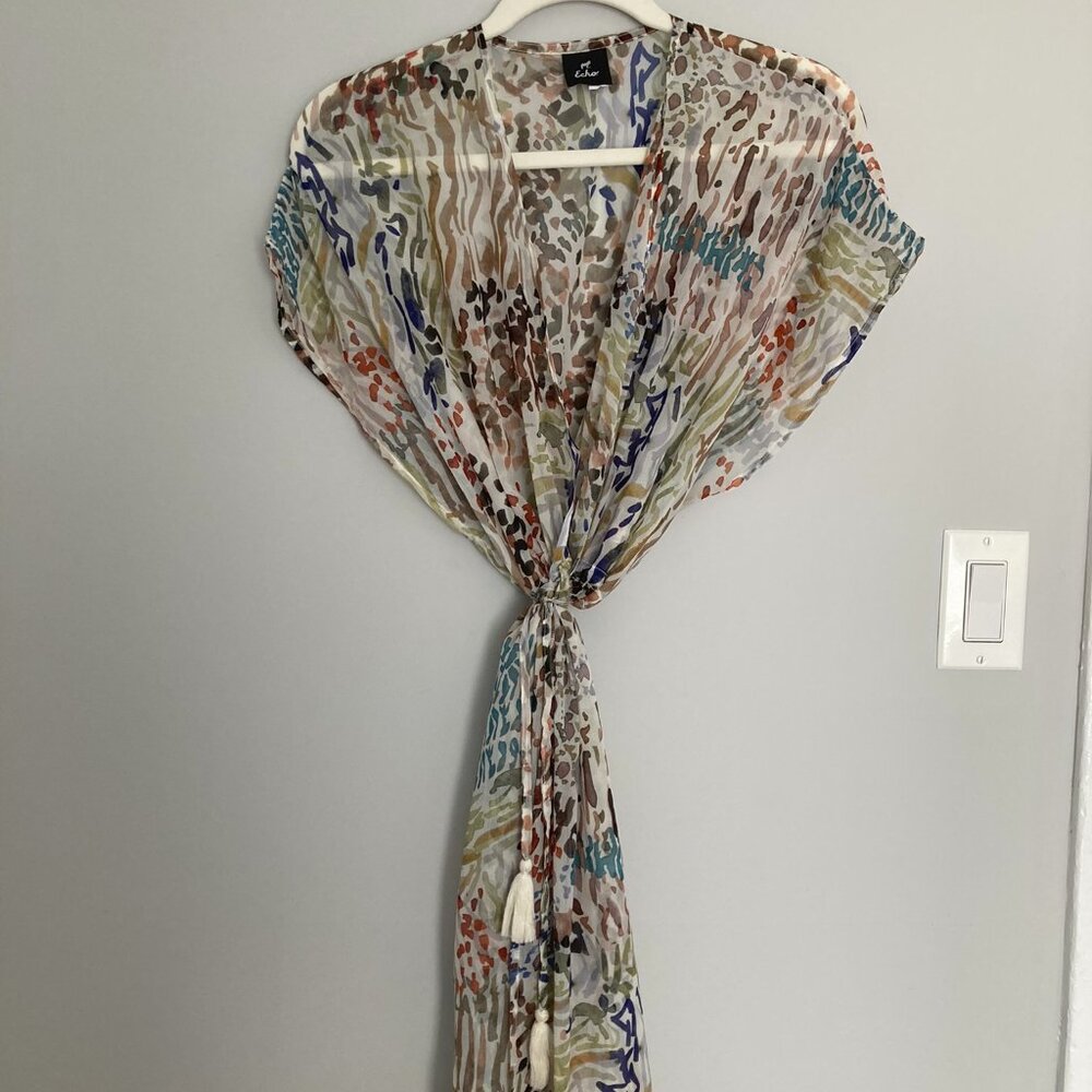 Echo Sheer Wrap Maxi Cover Up